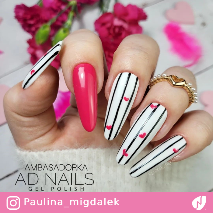 Stripes and Hearts for Vday